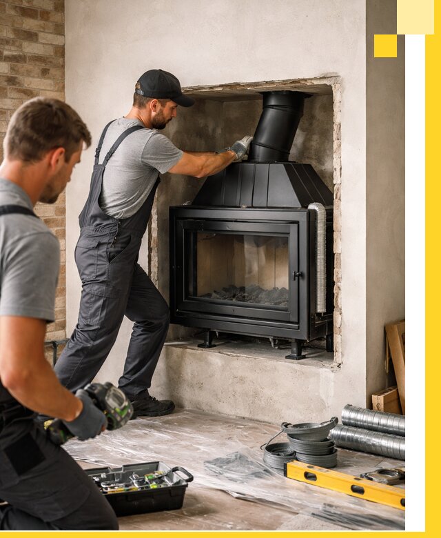 Установка каминных топок в Якутске: монтаж, подключение