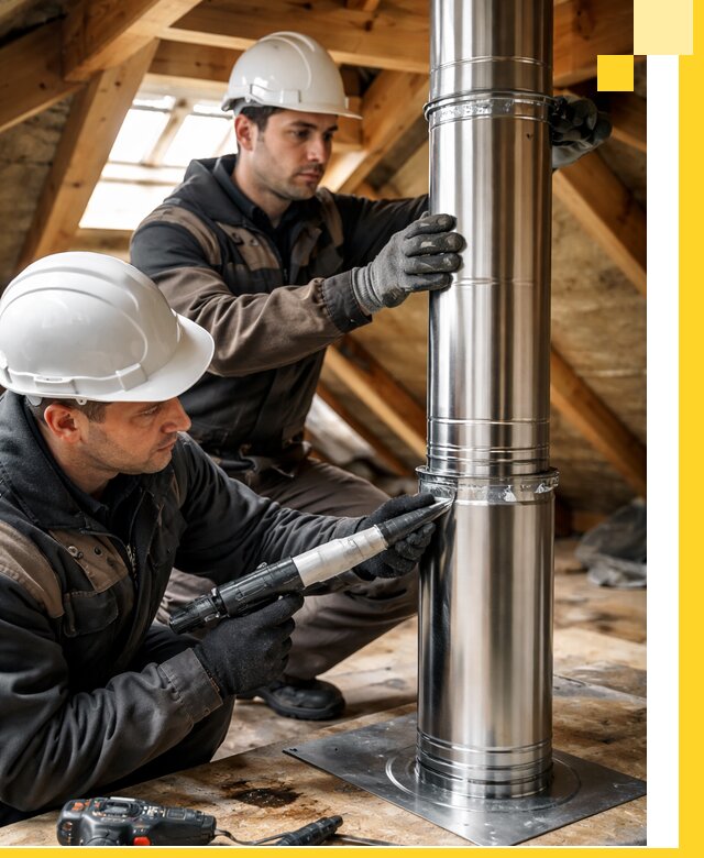 Монтаж дымоходов для каминов в Якутске с гарантией качества