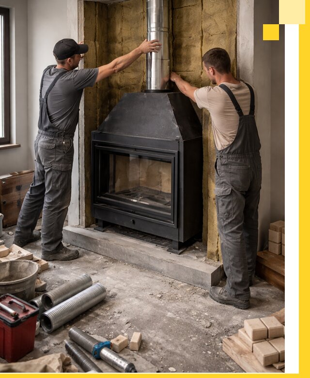 Изготовление и монтаж закрытых каминов в Якутске под ключ