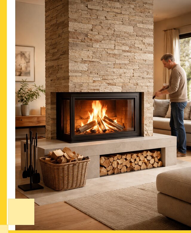 Дровяной камин под ключ в Якутске от 208300 р. | ЭриданКтс