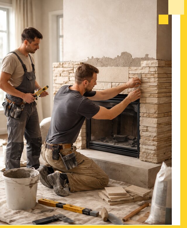 Установка и монтаж каминов для загородного дома в Якутске