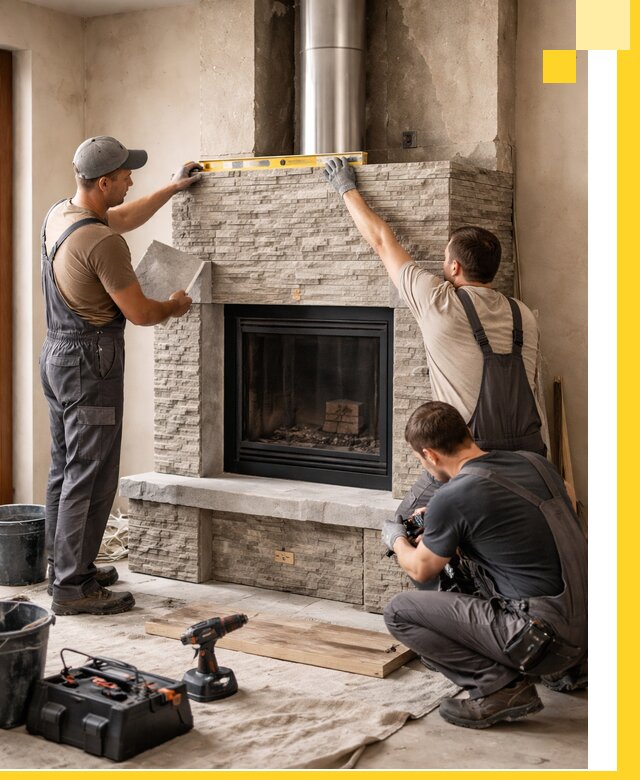 Профессиональный монтаж каминов под ключ в Якутске для дома