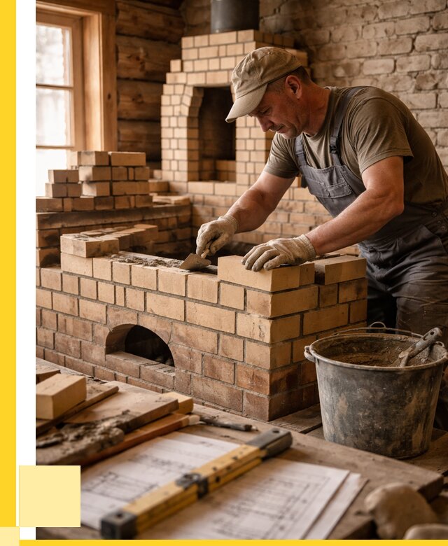 Кладка печей из кирпича в Якутске цены от 31245 р. - ЭриданКтс