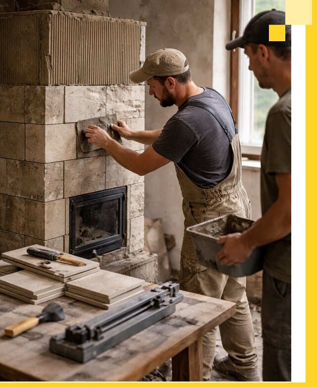 Профессиональная облицовка печей в Якутске: керамика и камень