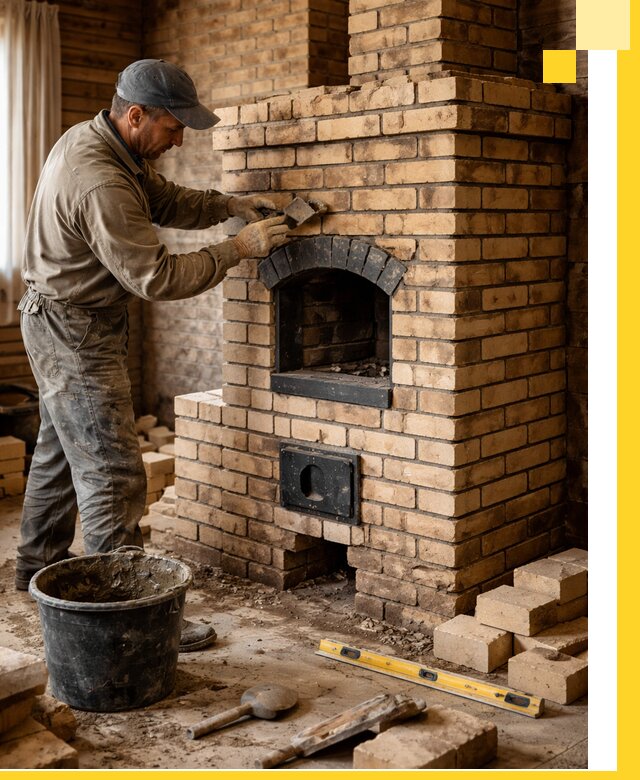 Кирпичные печи под ключ в Якутске: проектирование и кладка