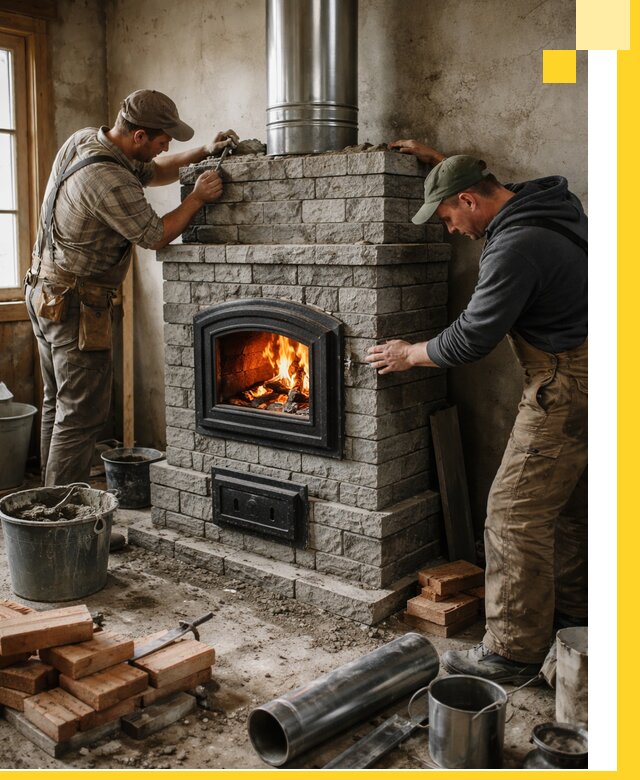 Производство, поставка и монтаж дровяных печей в Якутске