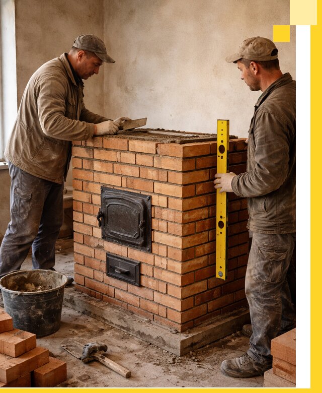 Отопительные печи под ключ в Якутске, установка и сборка