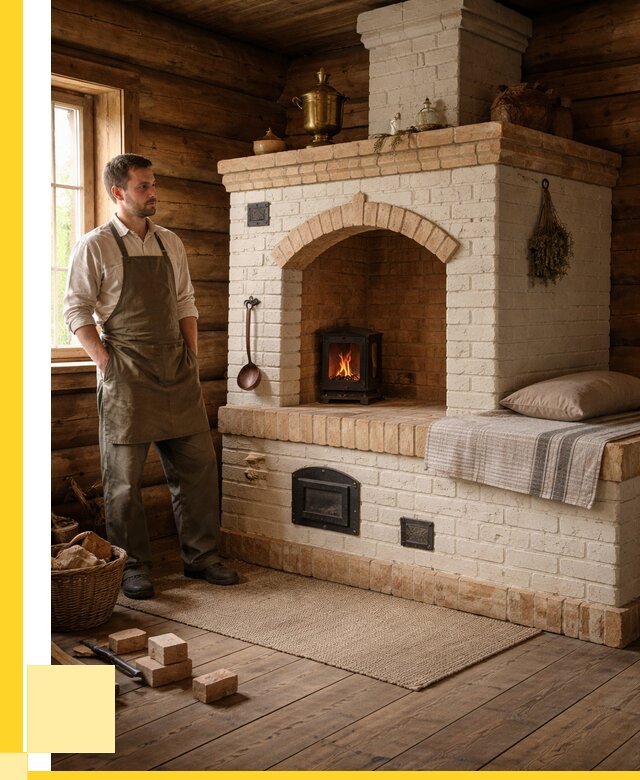 Русские печи с лежанкой под ключ в Якутске от 156225 р. ЭриданКтс