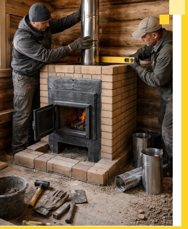 Проектирование, изготовление и установка банных печей в Якутске