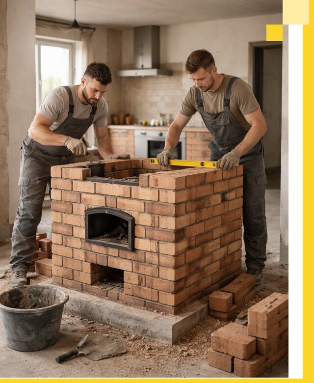 Установка и монтаж печей в частном доме в Якутске под ключ