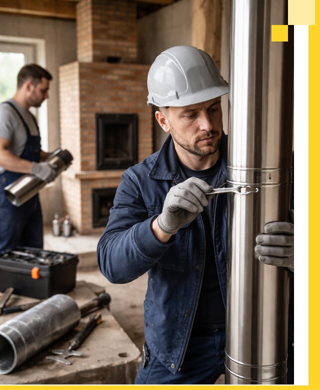 Профессиональный монтаж дымоходов для печей в Якутске