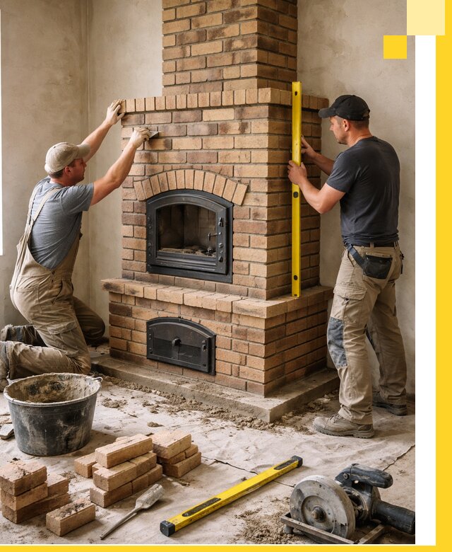 Продажа и установка печей и каминов для дома под ключ в Якутске