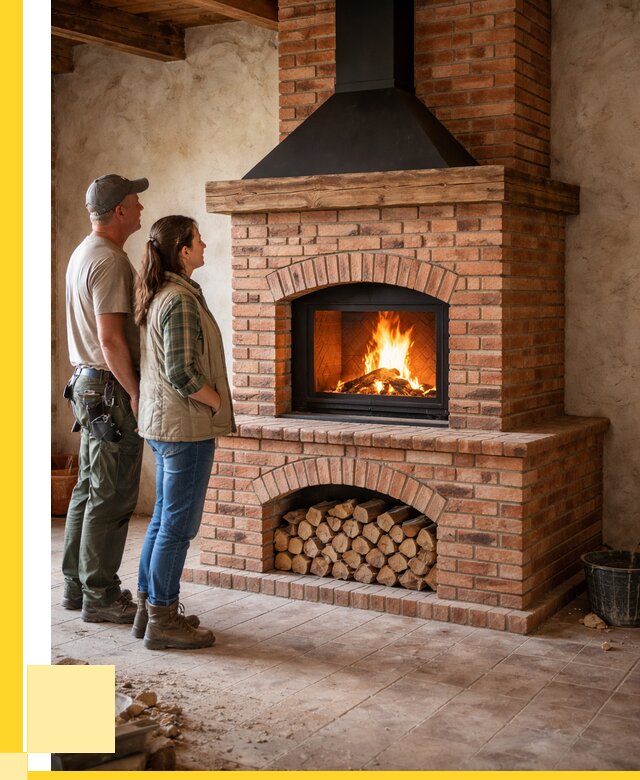 Печи камины из кирпича в Якутске от 124980 р. | ЭриданКтс