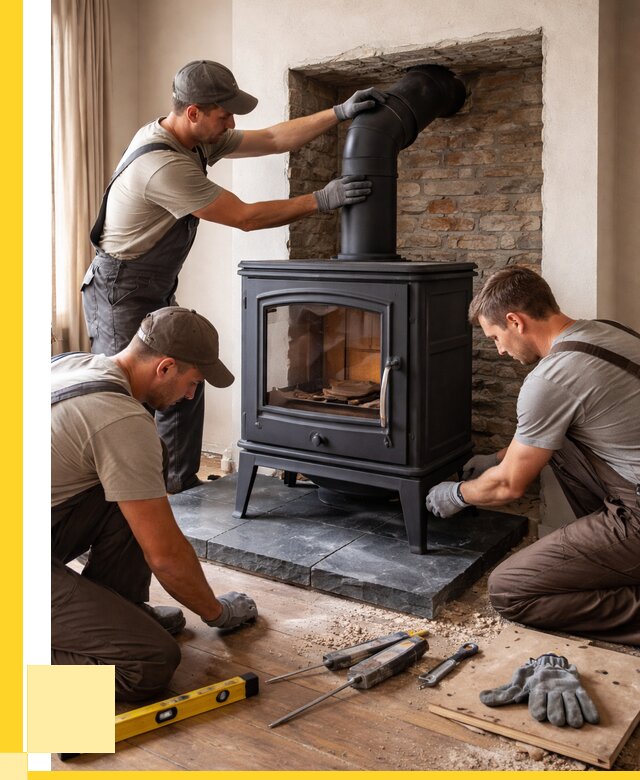 Монтаж печи камина в частном доме в Якутске от 26038 р. | ЭриданКтс