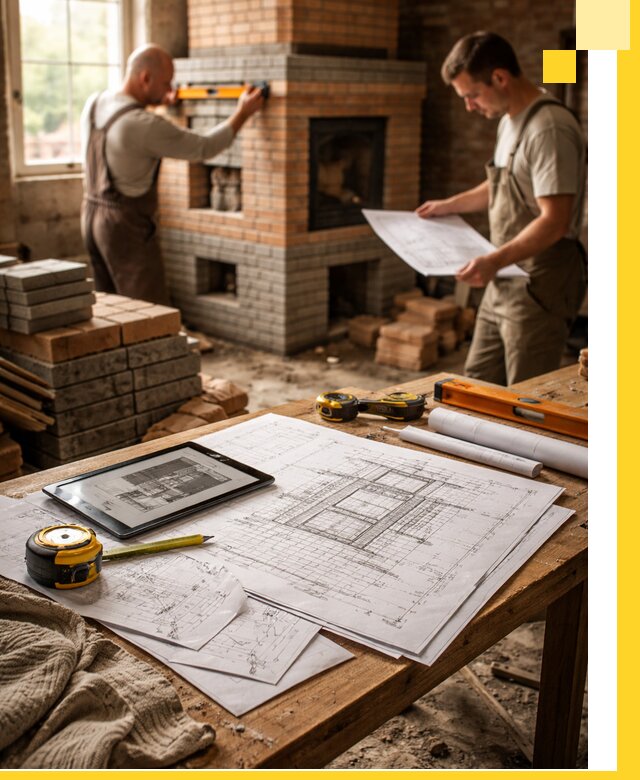 Проекты печей и каминов с индивидуальным дизайном в Якутске