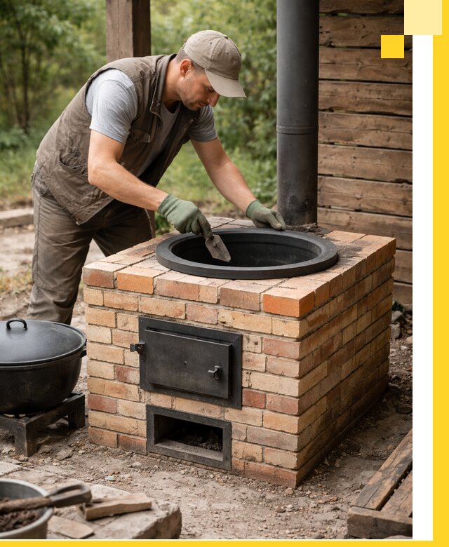 Изготовление и установка печей для казана в Якутске под ключ