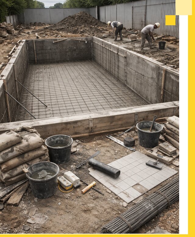 Строительство бассейнов под ключ в Якутске, дизайн и монтаж