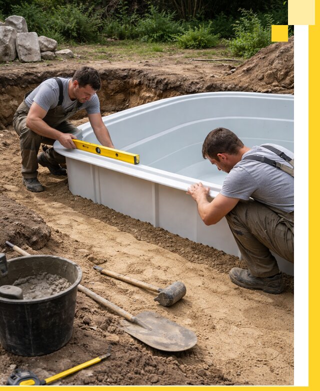 Производство и установка пластиковых бассейнов в Якутске под ключ