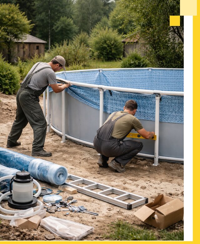 Установка и монтаж каркасных бассейнов в Якутске под ключ