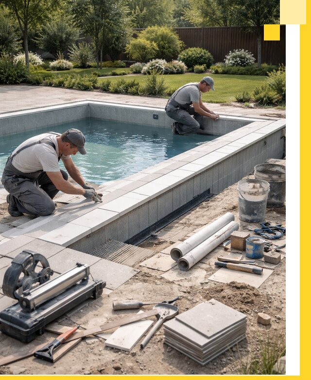 Строительство открытых бассейнов под ключ в Якутске профессионально