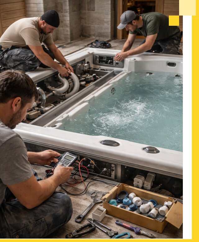 Гидромассажные бассейны под ключ в Якутске, дизайн и монтаж