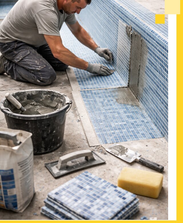 Укладка и ремонт мозаики для бассейнов под ключ в Якутске