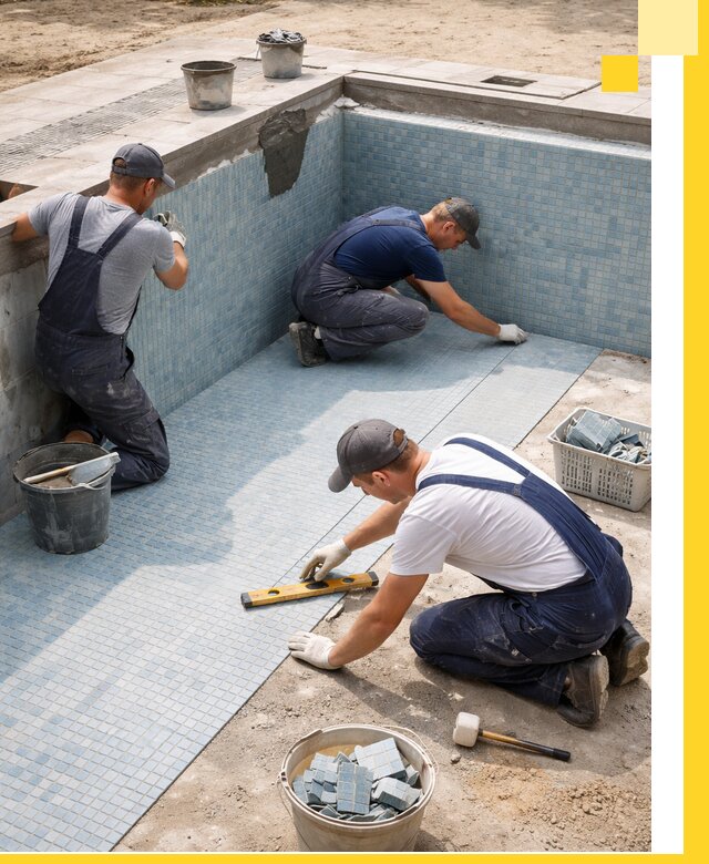 Укладка и установка плитки для бассейнов под ключ в Якутске