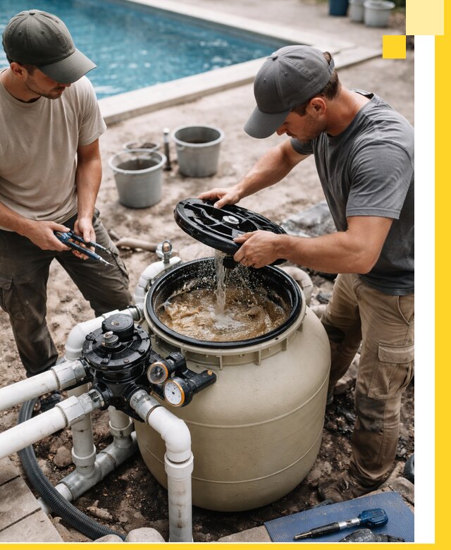 Установка и обслуживание песочных фильтров для бассейнов в Якутске