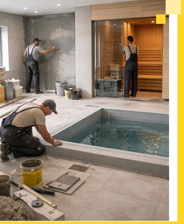 Проектирование и строительство сауны с бассейном в Якутске