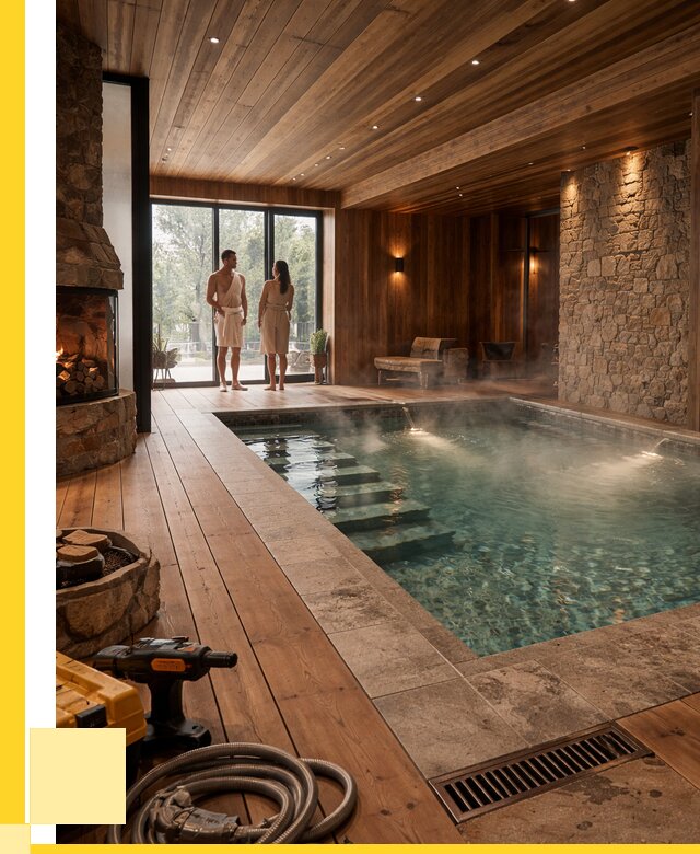 Проекты бань с бассейном под ключ в Якутске от 78113 р., ЭриданКтс