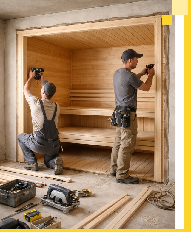 Монтаж саун под ключ в Якутске — проектирование и установка