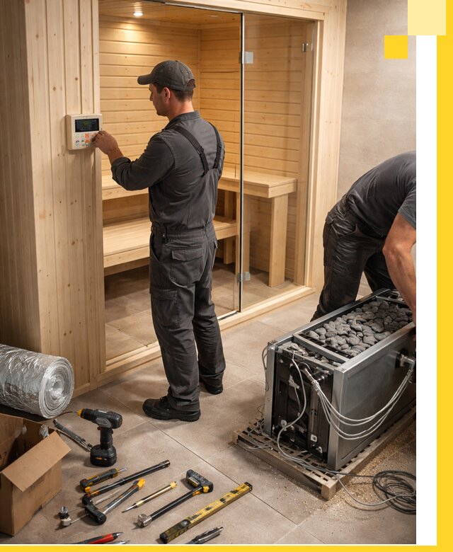 Поставка, установка и монтаж электрических саун в Якутске