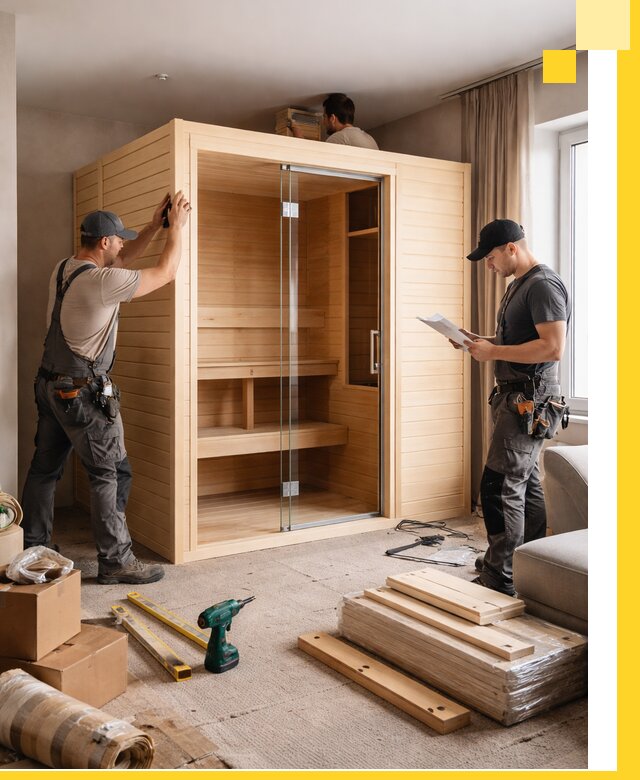 Установка и благоустройство саун в квартире в Якутске