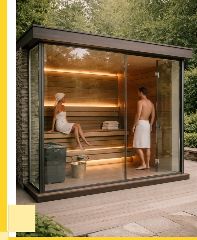 Сауна стеклянная и двери для сауны в Якутске от 260375 р. | ЭриданКтс