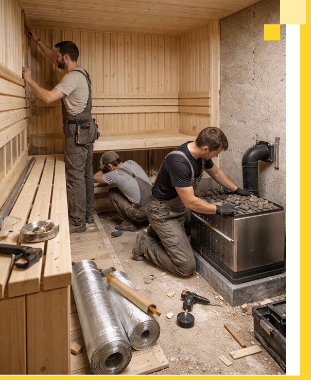 Индивидуальные сауны на заказ в Якутске под ключ, проект и монтаж