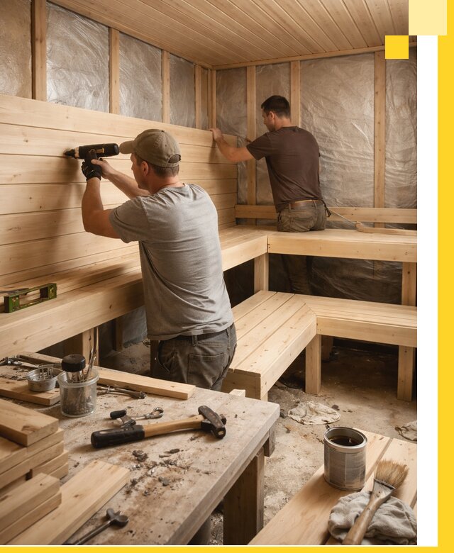 Профессиональная отделка бань и саун под ключ в Якутске