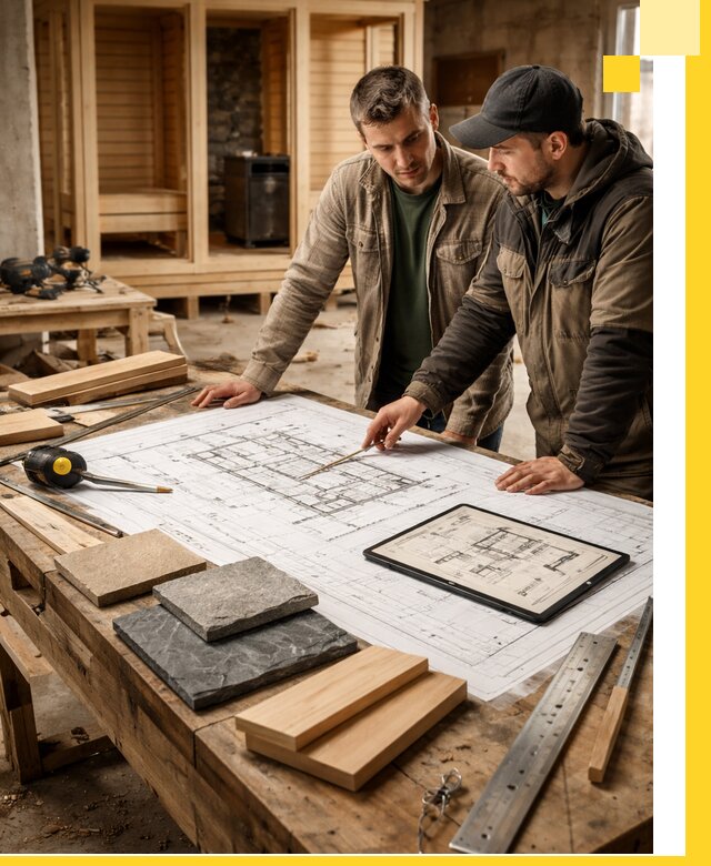 Проекты бань под ключ и планы строительства в Якутске