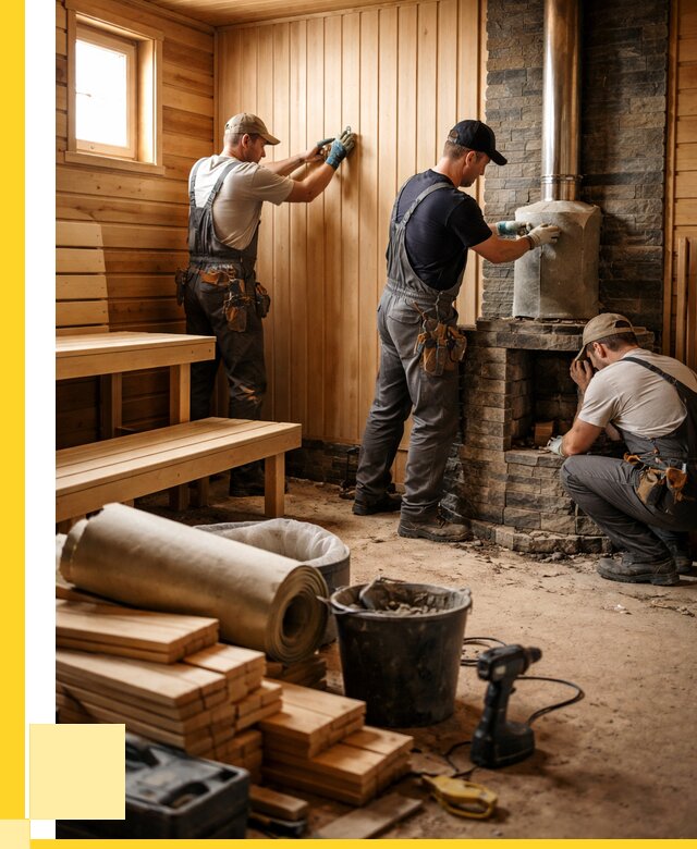 Ремонт бань под ключ в Якутске от 46868 р. | ЭриданКтс