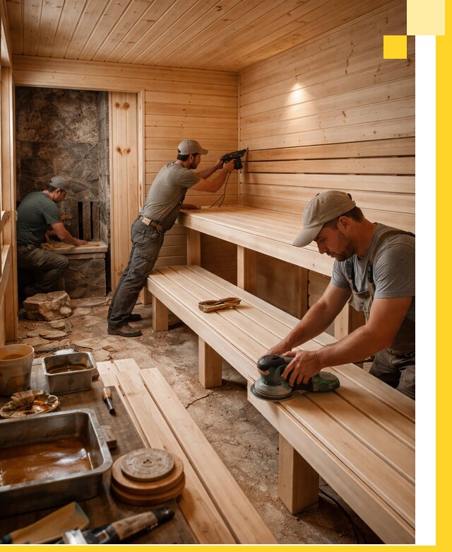 Профессиональная отделка бань в Якутске под ключ, с гарантией