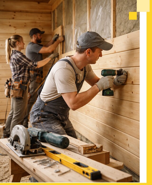 Обшивка бань под ключ в Якутске: отделка стен и потолков