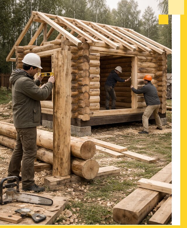 Строительство бань для дачи под ключ в Якутске с доставкой и монтажом