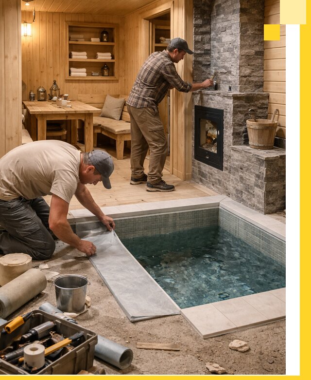 Строительство бань с комнатой отдыха под ключ в Якутске