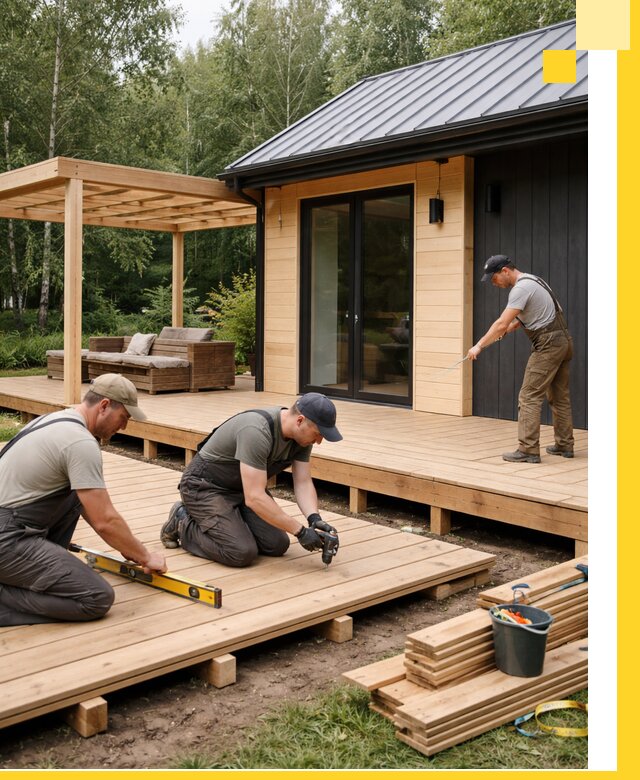 Строительство бань с террасой и бассейном под ключ в Якутске