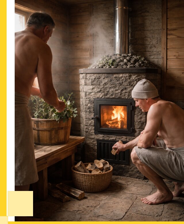 Банные печи под ключ в Якутске от 46868 р. | ЭриданКтс кирпичная