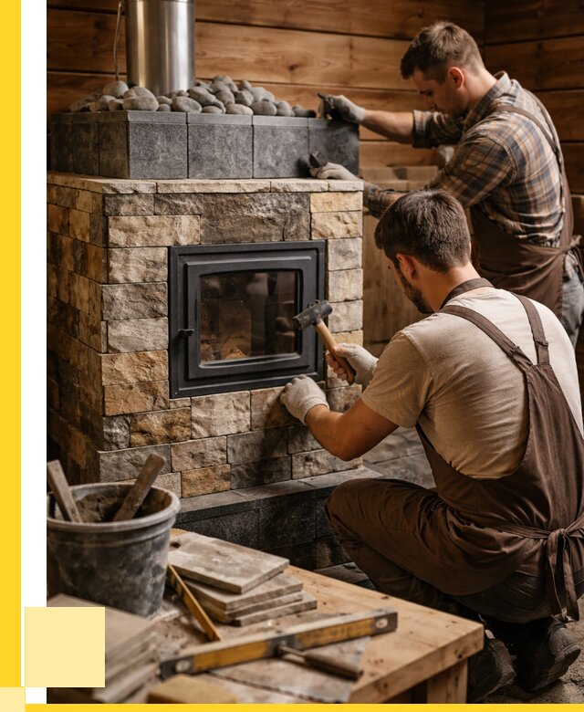 Облицовка банной печи в Якутске от 15623 р. | ЭриданКтс