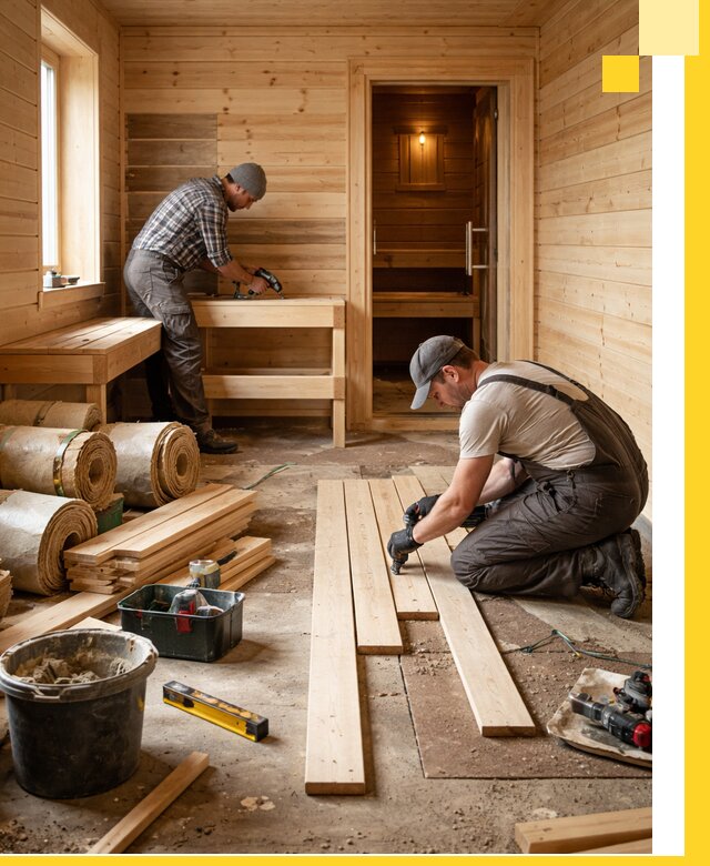 Индивидуальный проект бани с комнатой отдыха под ключ в Якутске