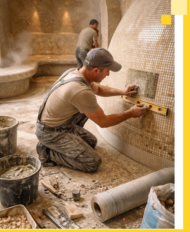 Хамам под ключ в Якутске: проектирование, строительство, отделка