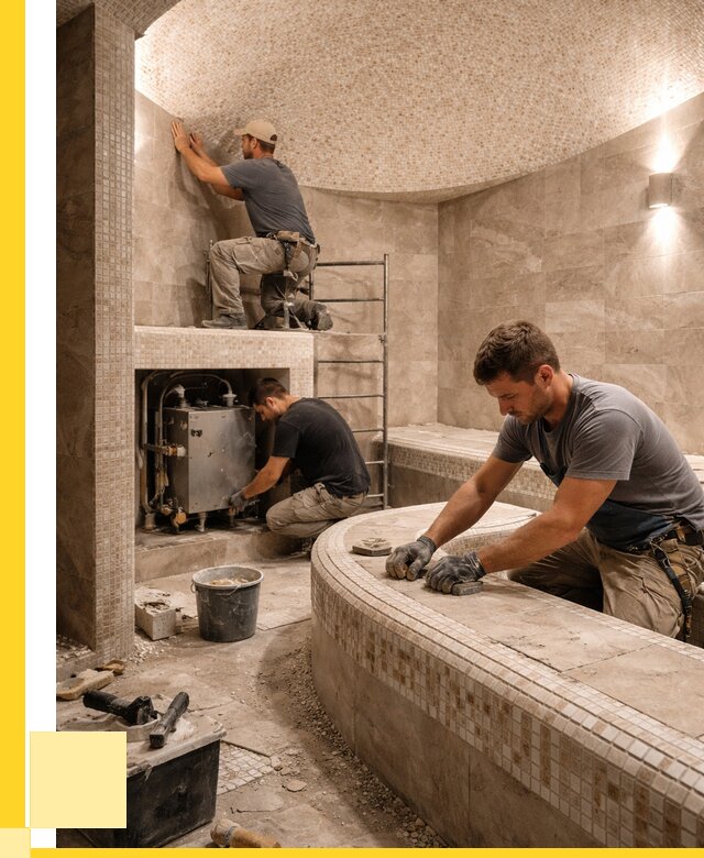 Монтаж хамамов под ключ в Якутске от 260375 р. ЭриданКтс