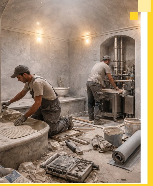 Строительство турецких бань хаммам под ключ в Якутске