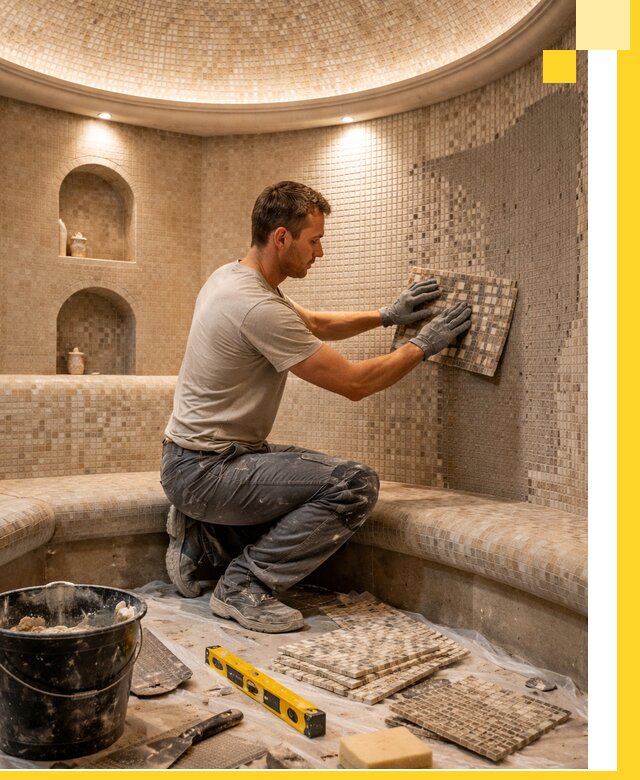 Устройство и монтаж домашнего хамама под ключ в Якутске